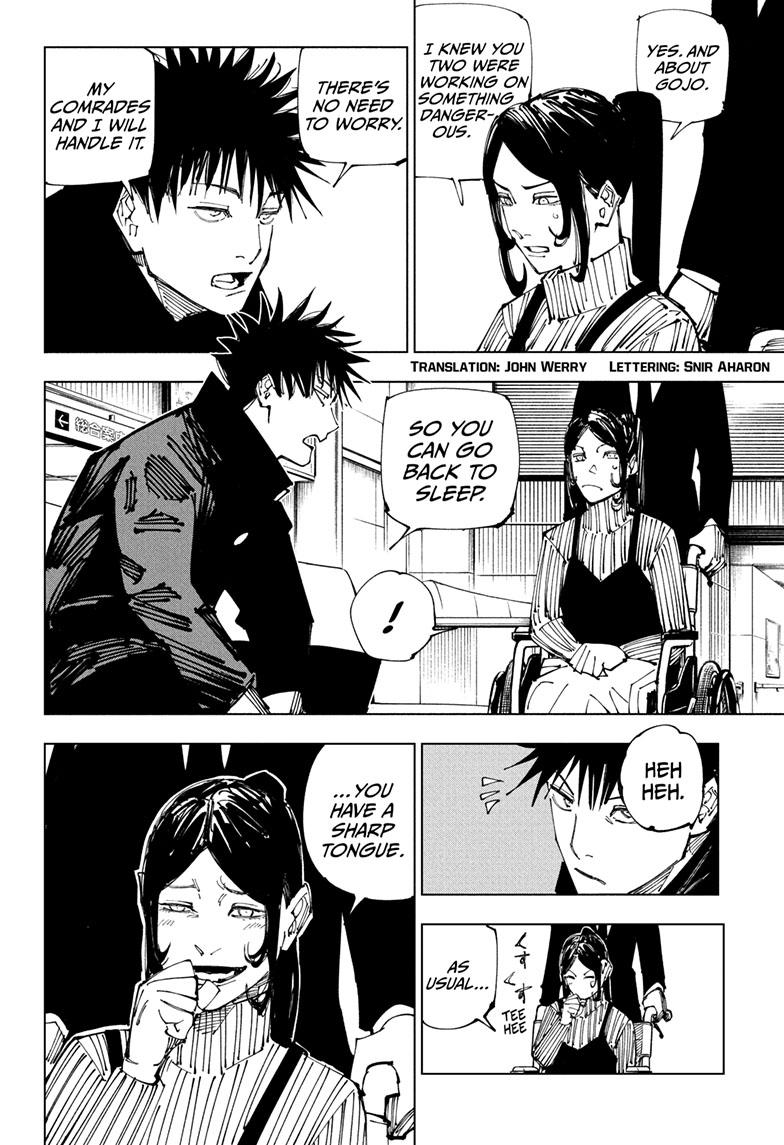 Jujutsu Kaisen Manga Chapter 212 page 3 - The Ripening, Part 2 scene