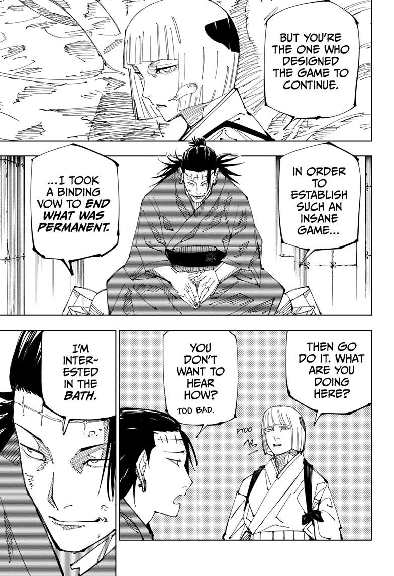 Jujutsu Kaisen Manga Chapter 216 page 4 - Bath scene