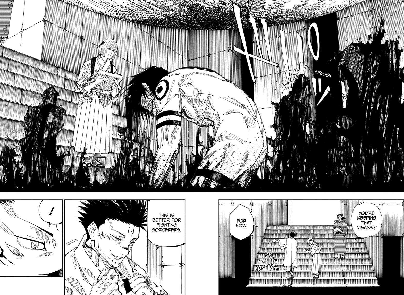 Jujutsu Kaisen Manga Chapter 216 page 9 - Bath scene