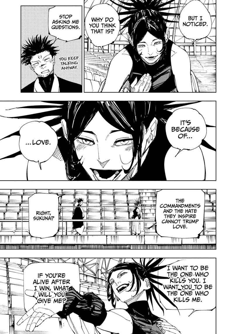 Jujutsu Kaisen Manga Chapter 217 page 6 - Bath, Part 2 scene