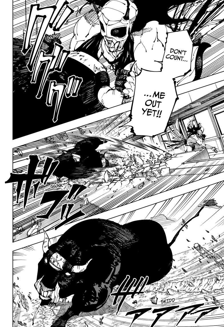 Jujutsu Kaisen Manga Chapter 218 page 13 - Bath, Part 3 scene