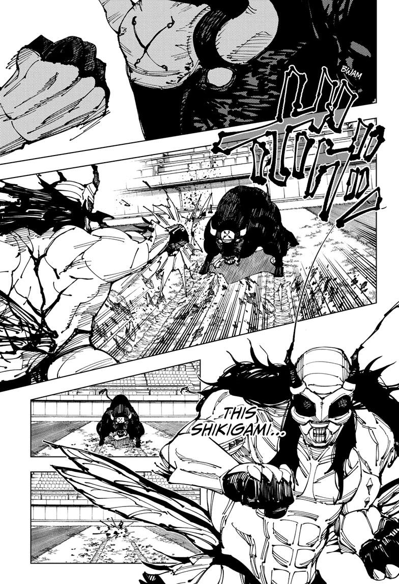 Jujutsu Kaisen Manga Chapter 218 page 14 - Bath, Part 3 scene