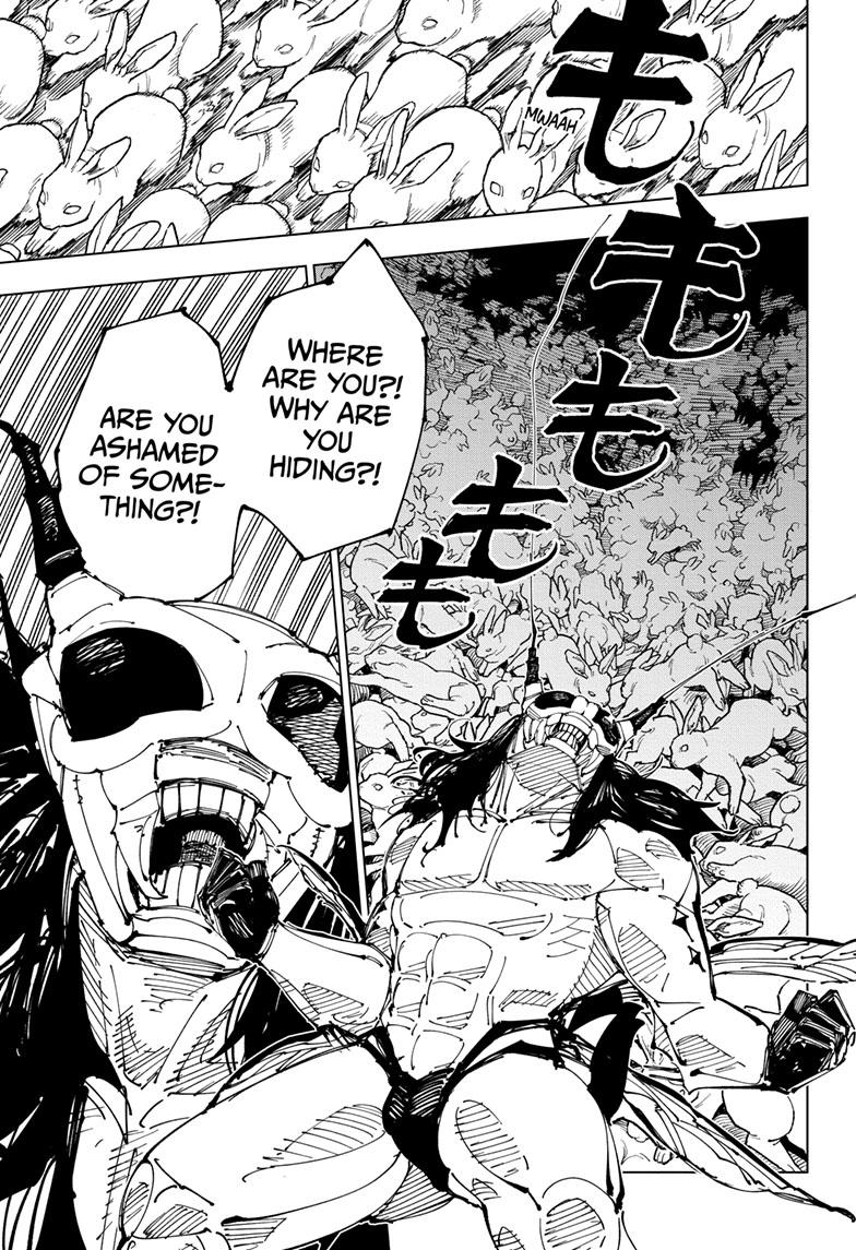 Jujutsu Kaisen Manga Chapter 218 page 16 - Bath, Part 3 scene