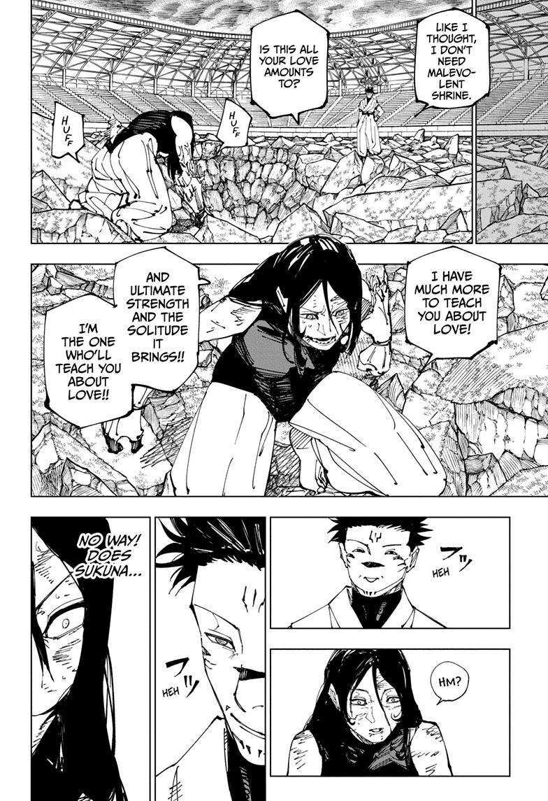 Jujutsu Kaisen Manga Chapter 218 page 19 - Bath, Part 3 scene