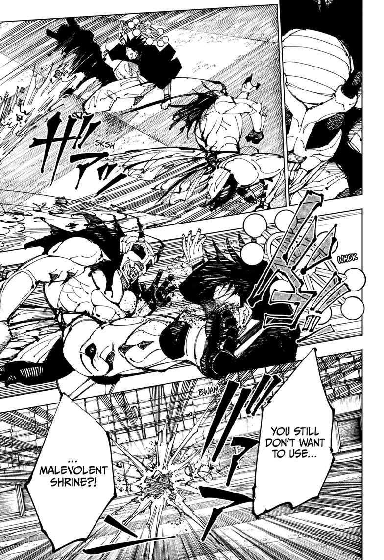 Jujutsu Kaisen Manga Chapter 218 page 6 - Bath, Part 3 scene