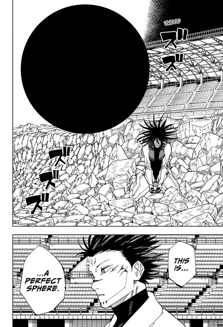 Jujutsu Kaisen Manga Chapter 219 page 11 - Bath, Part 4 scene