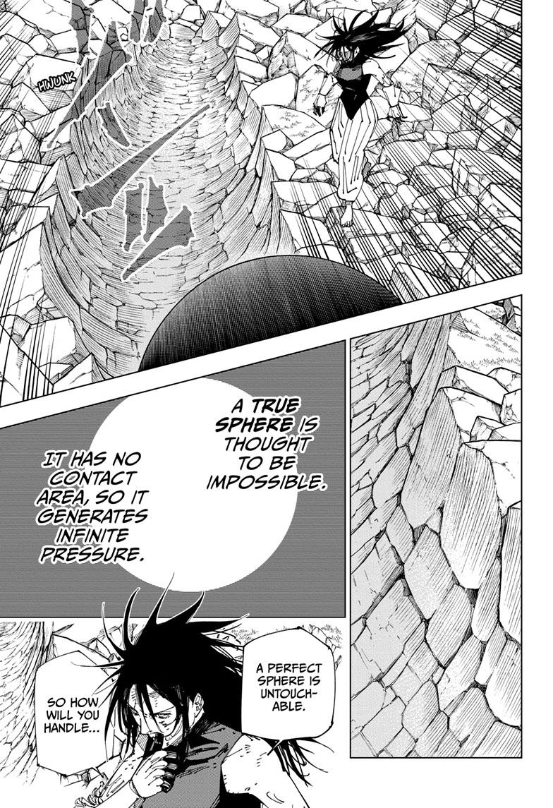 Jujutsu Kaisen Manga Chapter 219 page 12 - Bath, Part 4 scene