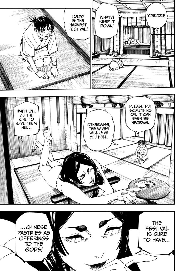 Jujutsu Kaisen Manga Chapter 219 page 4 - Bath, Part 4 scene