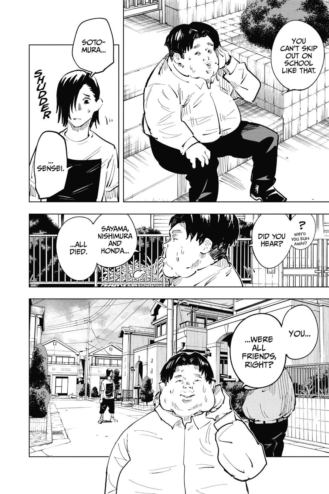 Jujutsu Kaisen Manga Chapter 22 page 10 - Young Fish and Reverse Punishment, Part 4 scene