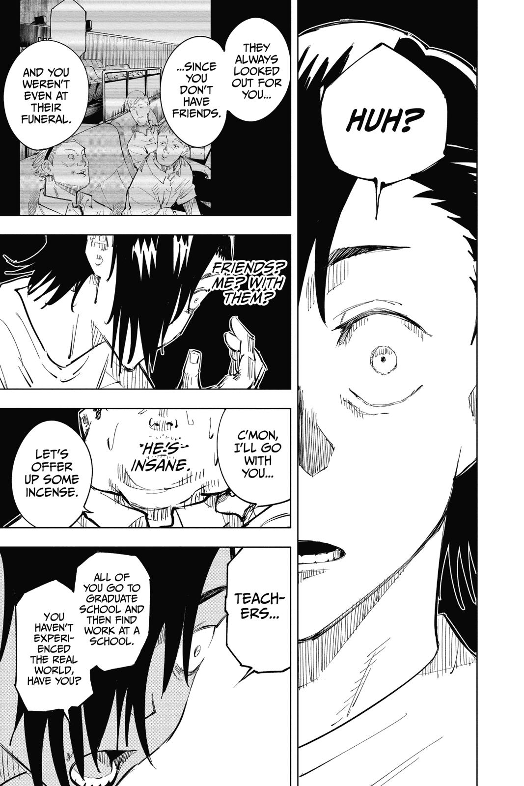 Jujutsu Kaisen Manga Chapter 22 page 11 - Young Fish and Reverse Punishment, Part 4 scene