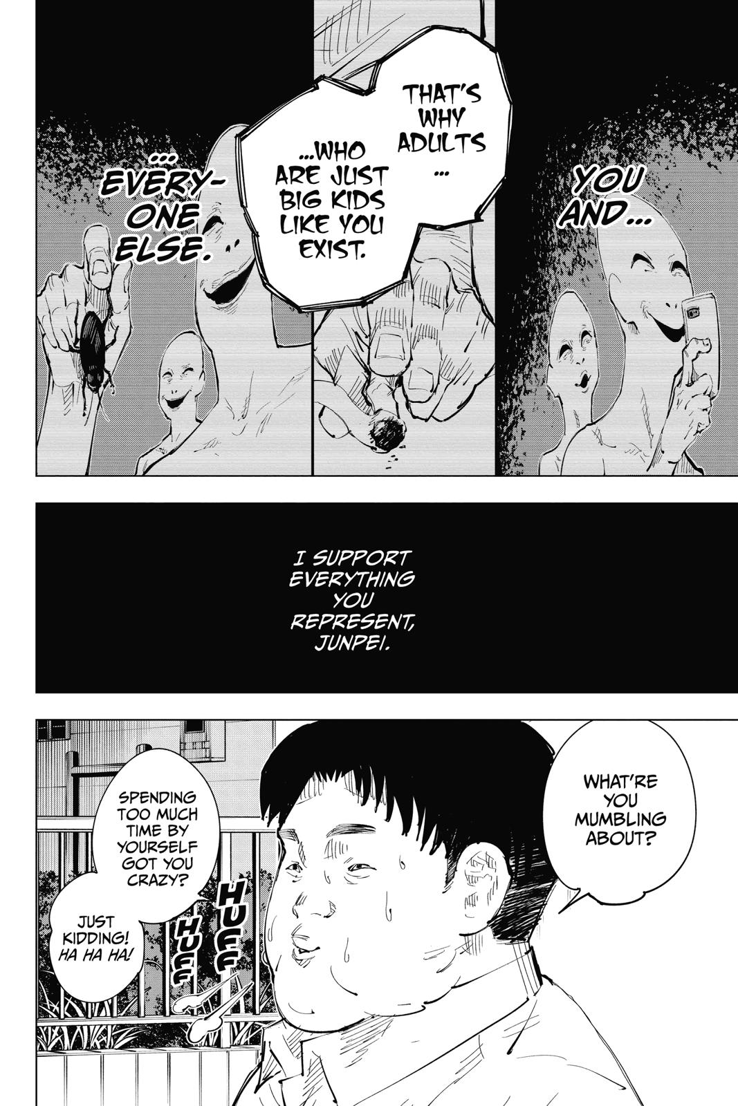 Jujutsu Kaisen Manga Chapter 22 page 12 - Young Fish and Reverse Punishment, Part 4 scene