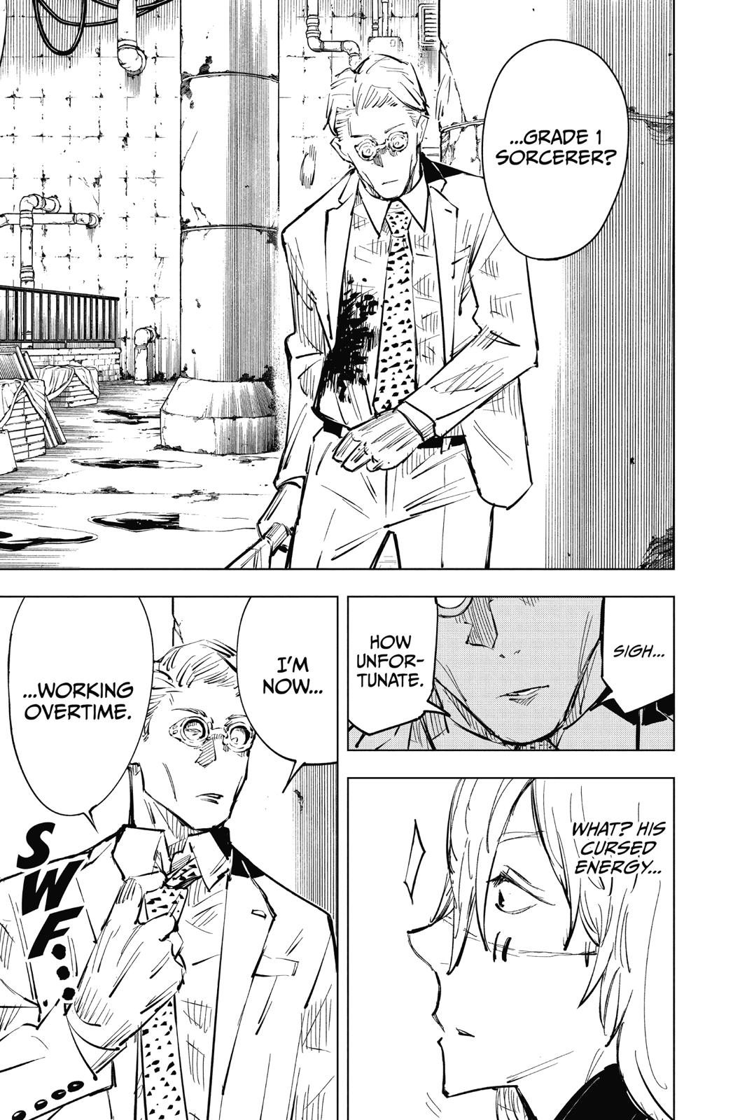 Jujutsu Kaisen Manga Chapter 22 page 19 - Young Fish and Reverse Punishment, Part 4 scene