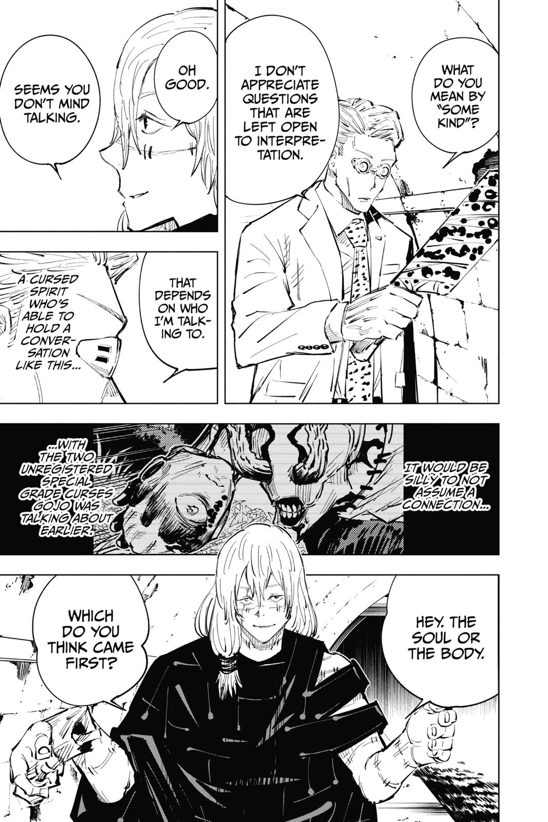 Jujutsu Kaisen Manga Chapter 22 page 5 - Young Fish and Reverse Punishment, Part 4 scene