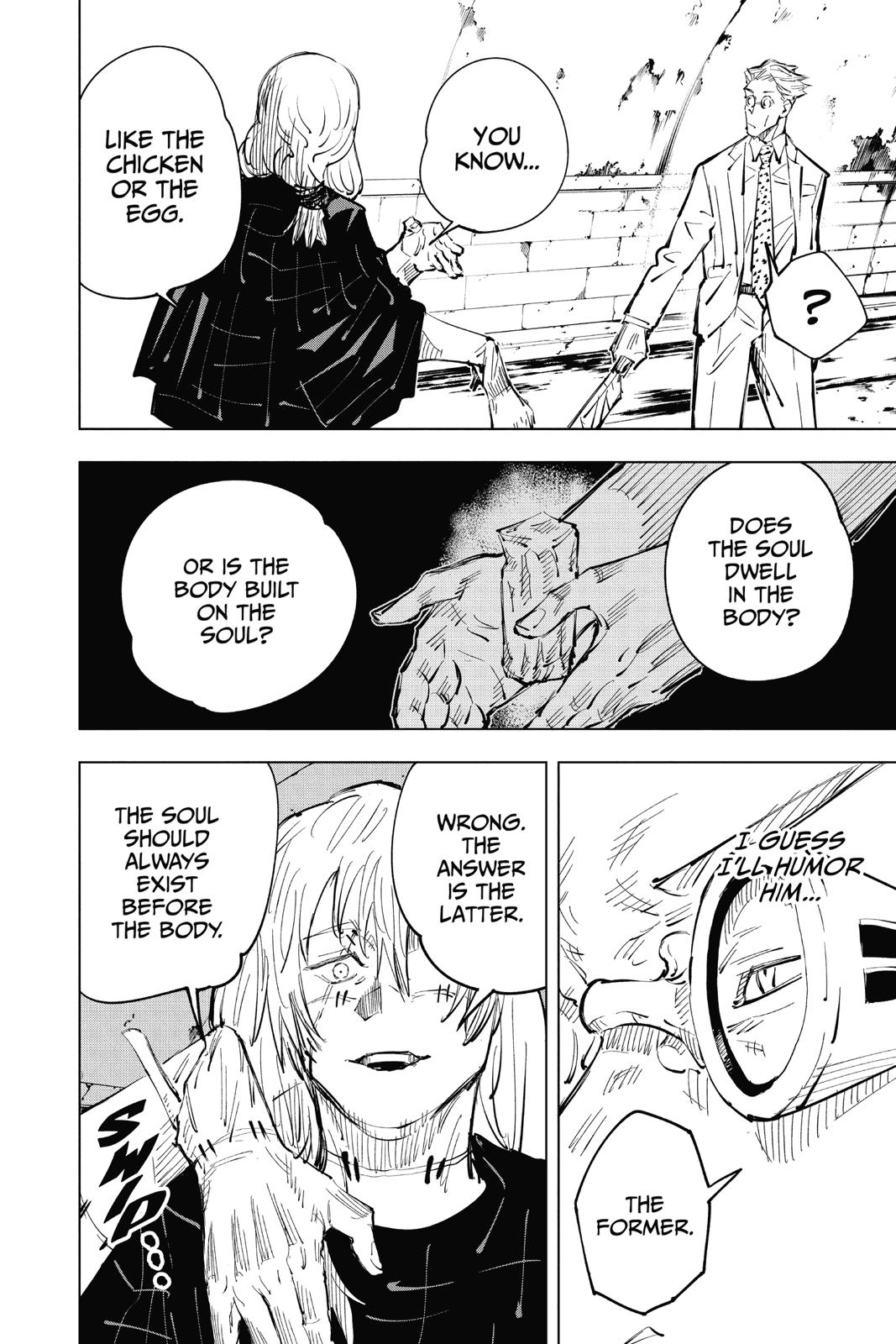 Jujutsu Kaisen Manga Chapter 22 page 6 - Young Fish and Reverse Punishment, Part 4 scene