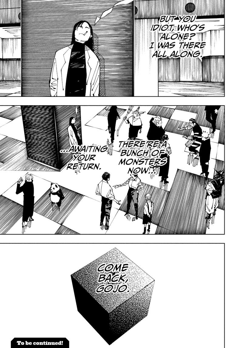 Jujutsu Kaisen Manga Chapter 220 page 20 - Self-Purification, Self-Constraint scene