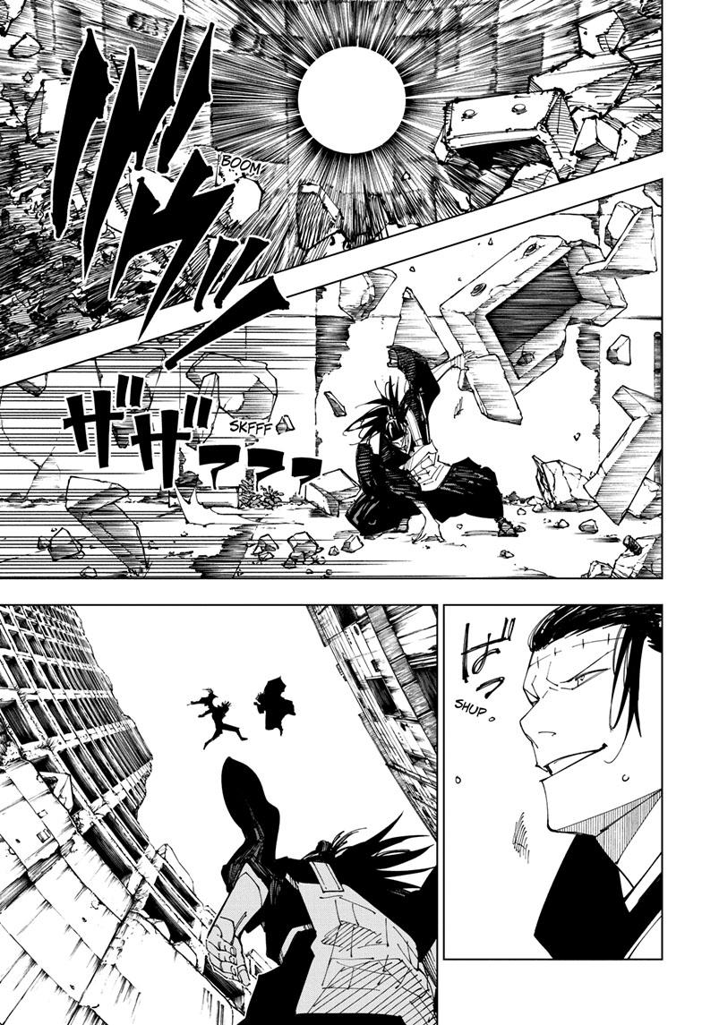 Jujutsu Kaisen Manga Chapter 221 page 13 - Gain and Loss scene