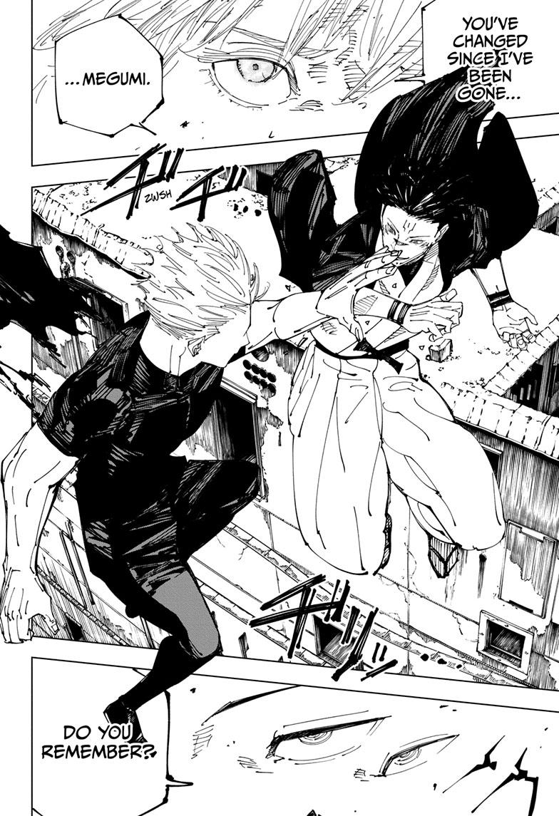 Jujutsu Kaisen Manga Chapter 221 page 14 - Gain and Loss scene