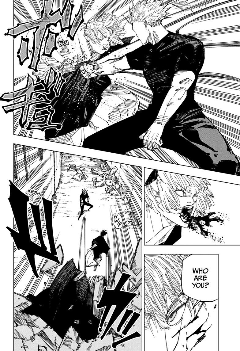 Jujutsu Kaisen Manga Chapter 221 page 16 - Gain and Loss scene