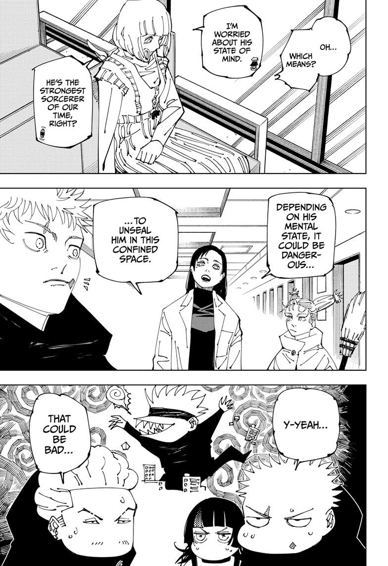 Jujutsu Kaisen Manga Chapter 221 page 4 - Gain and Loss scene