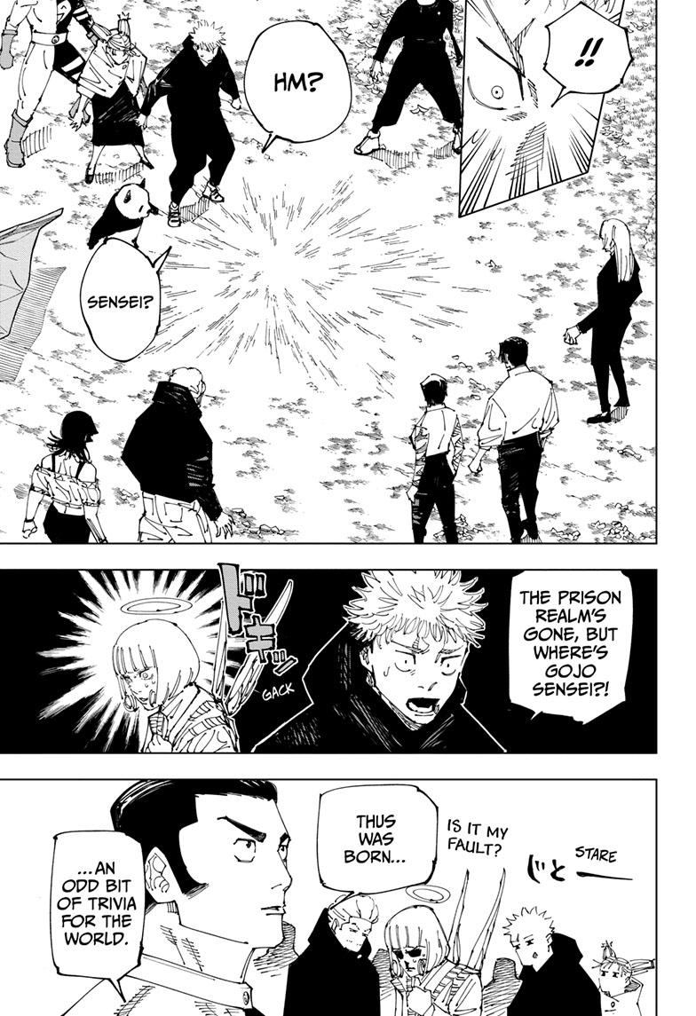 Jujutsu Kaisen Manga Chapter 221 page 8 - Gain and Loss scene