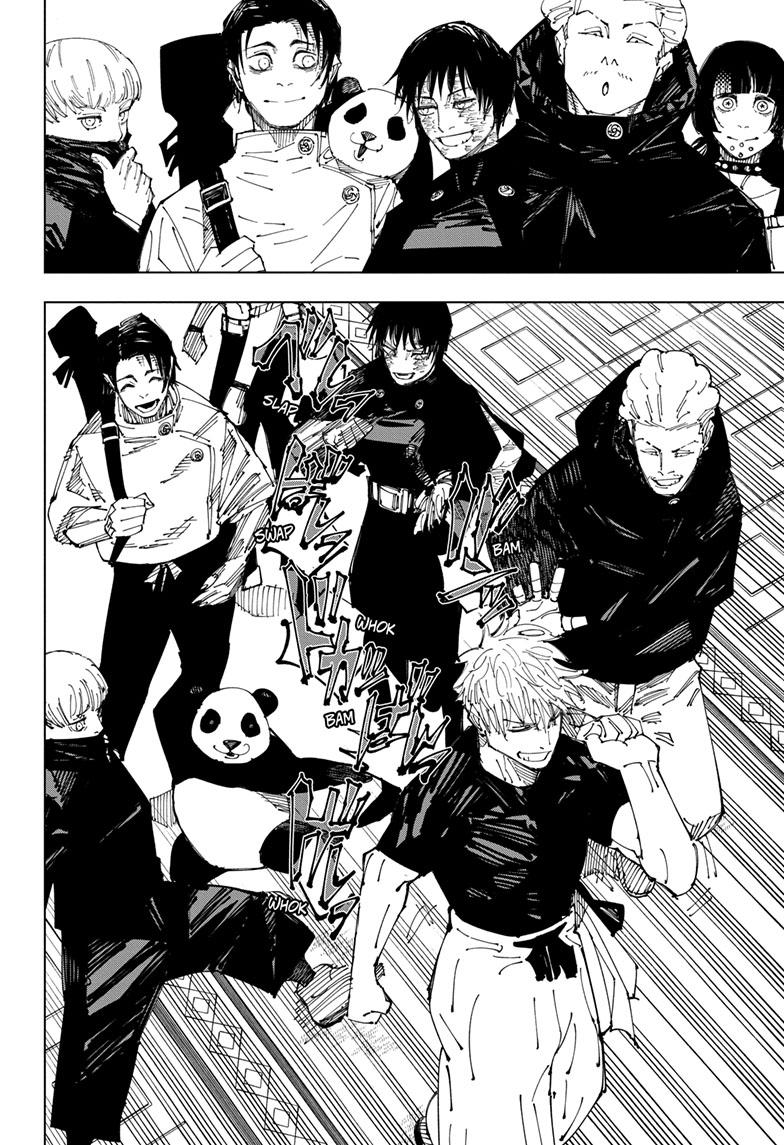 Jujutsu Kaisen Manga Chapter 222 page 19 - Foretokens scene