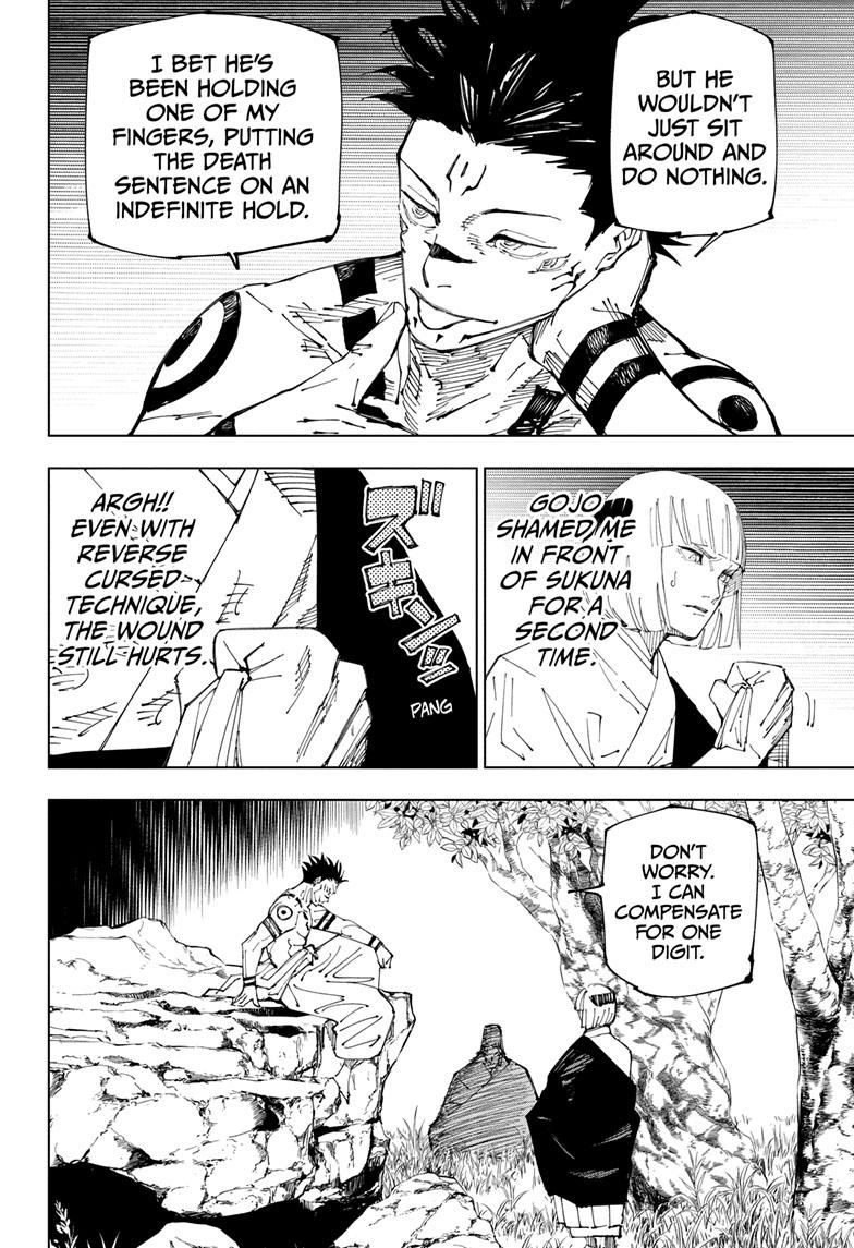 Jujutsu Kaisen Manga Chapter 222 page 3 - Foretokens scene