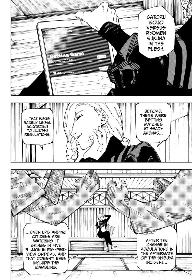 Jujutsu Kaisen Manga Chapter 222 page 9 - Foretokens scene