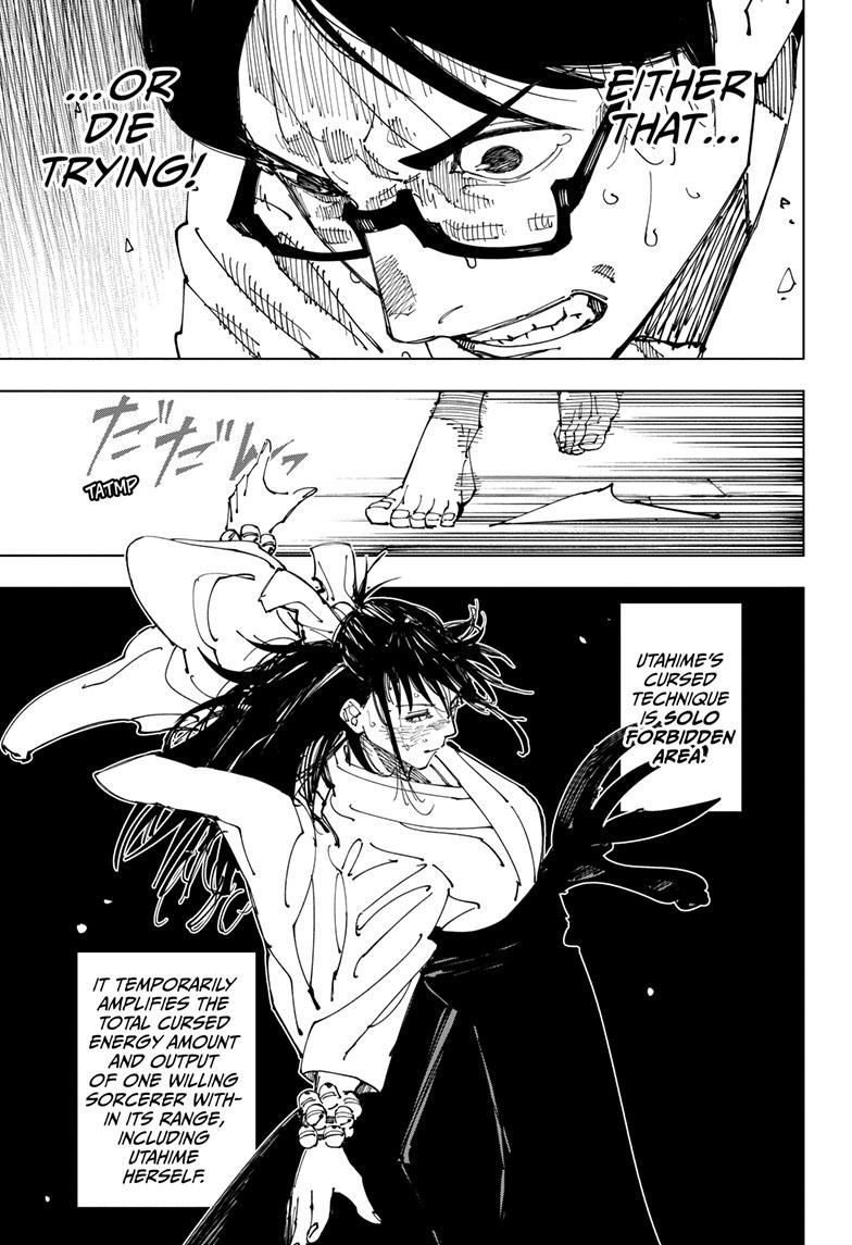 Jujutsu Kaisen Manga Chapter 223 page 10 - Inhuman Makyo Shinjuku Showdown, Part 1 scene