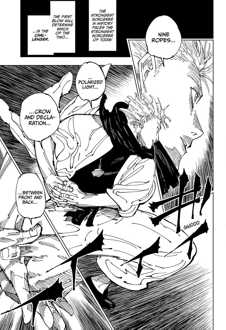 Jujutsu Kaisen Manga Chapter 223 page 12 - Inhuman Makyo Shinjuku Showdown, Part 1 scene