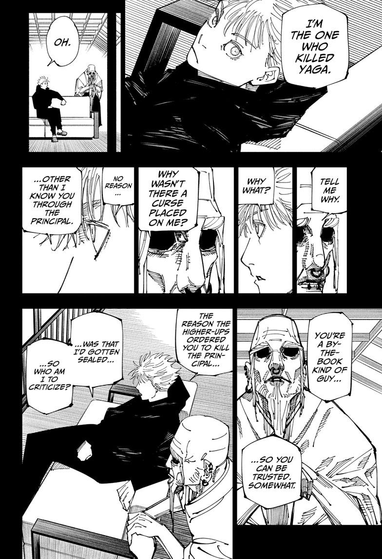 Jujutsu Kaisen Manga Chapter 223 page 5 - Inhuman Makyo Shinjuku Showdown, Part 1 scene