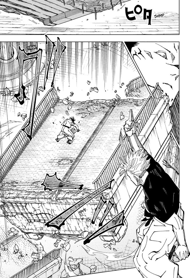 Jujutsu Kaisen Manga Chapter 224 page 10 - Inhuman Makyo Shinjuku Showdown, Part 2 scene