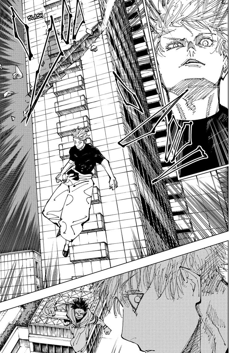 Jujutsu Kaisen Manga Chapter 224 page 14 - Inhuman Makyo Shinjuku Showdown, Part 2 scene