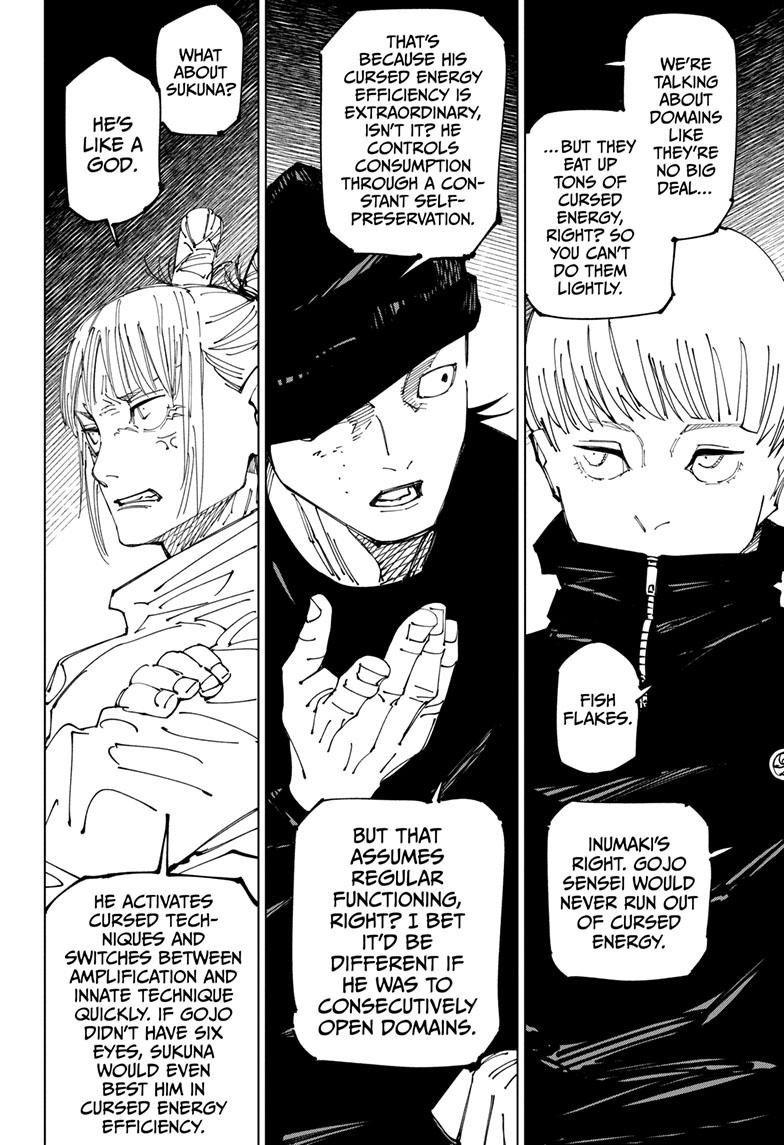 Jujutsu Kaisen Manga Chapter 225 page 11 - Inhuman Makyo Shinjuku Showdown, Part 3 scene