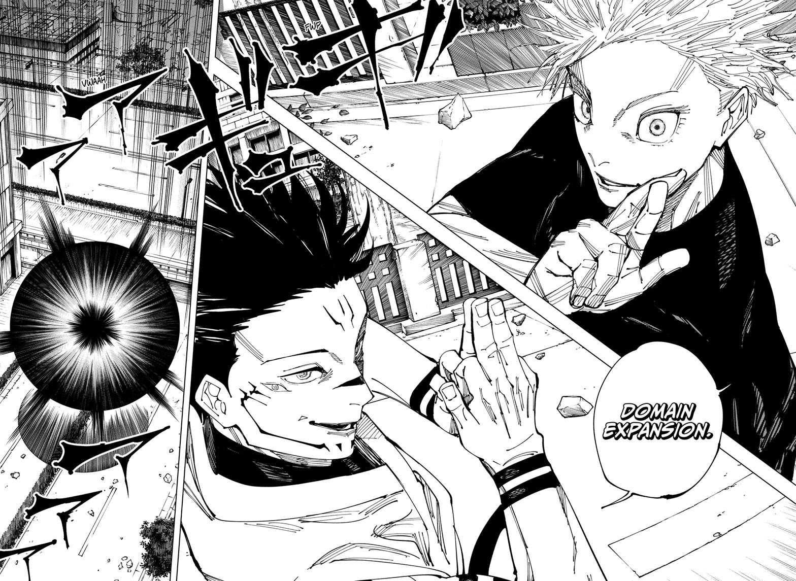 Jujutsu Kaisen Manga Chapter 225 page 13 - Inhuman Makyo Shinjuku Showdown, Part 3 scene