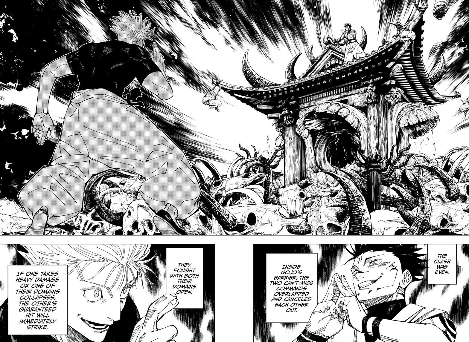 Jujutsu Kaisen Manga Chapter 225 page 14 - Inhuman Makyo Shinjuku Showdown, Part 3 scene