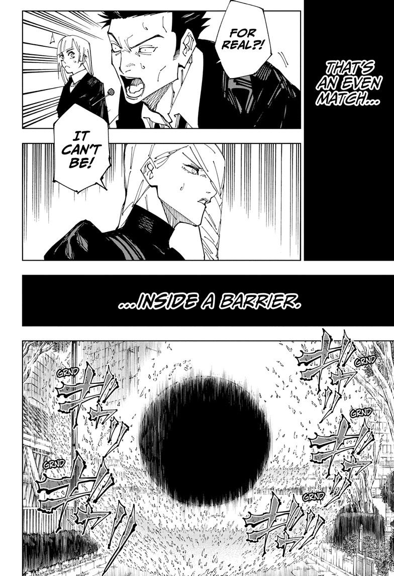 Jujutsu Kaisen Manga Chapter 225 page 15 - Inhuman Makyo Shinjuku Showdown, Part 3 scene