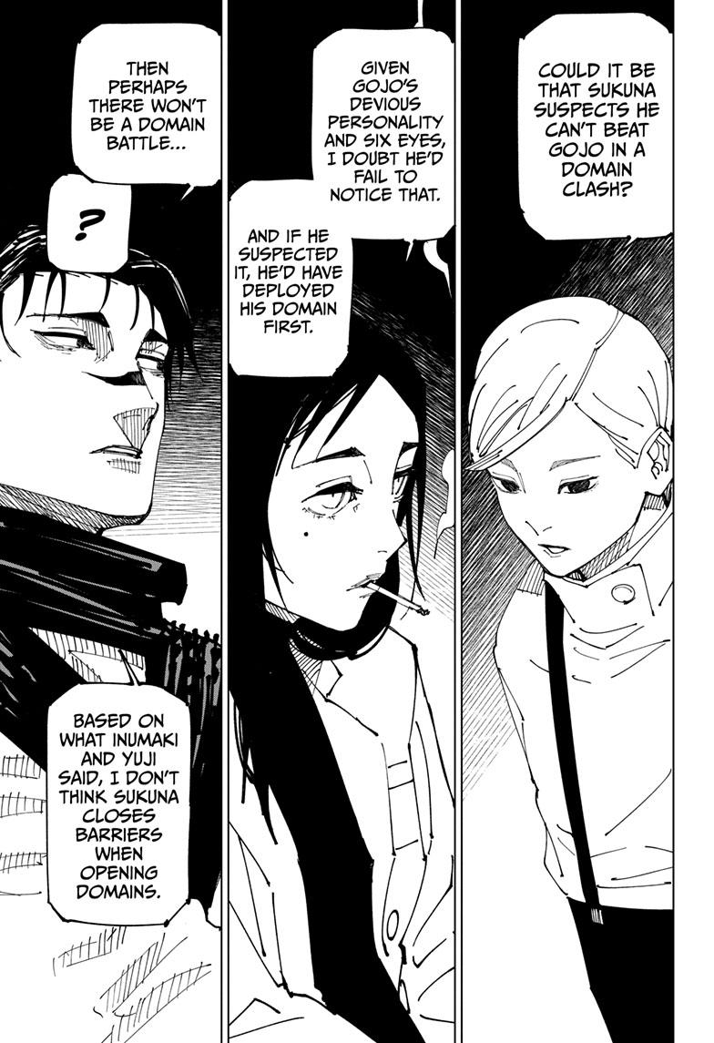 Jujutsu Kaisen Manga Chapter 225 page 6 - Inhuman Makyo Shinjuku Showdown, Part 3 scene