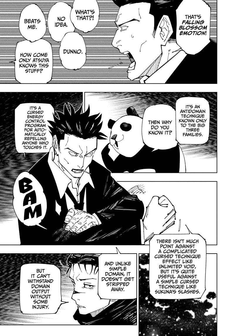 Jujutsu Kaisen Manga Chapter 227 page 18 - Inhuman Makyo Shinjuku Showdown, Part 5 scene