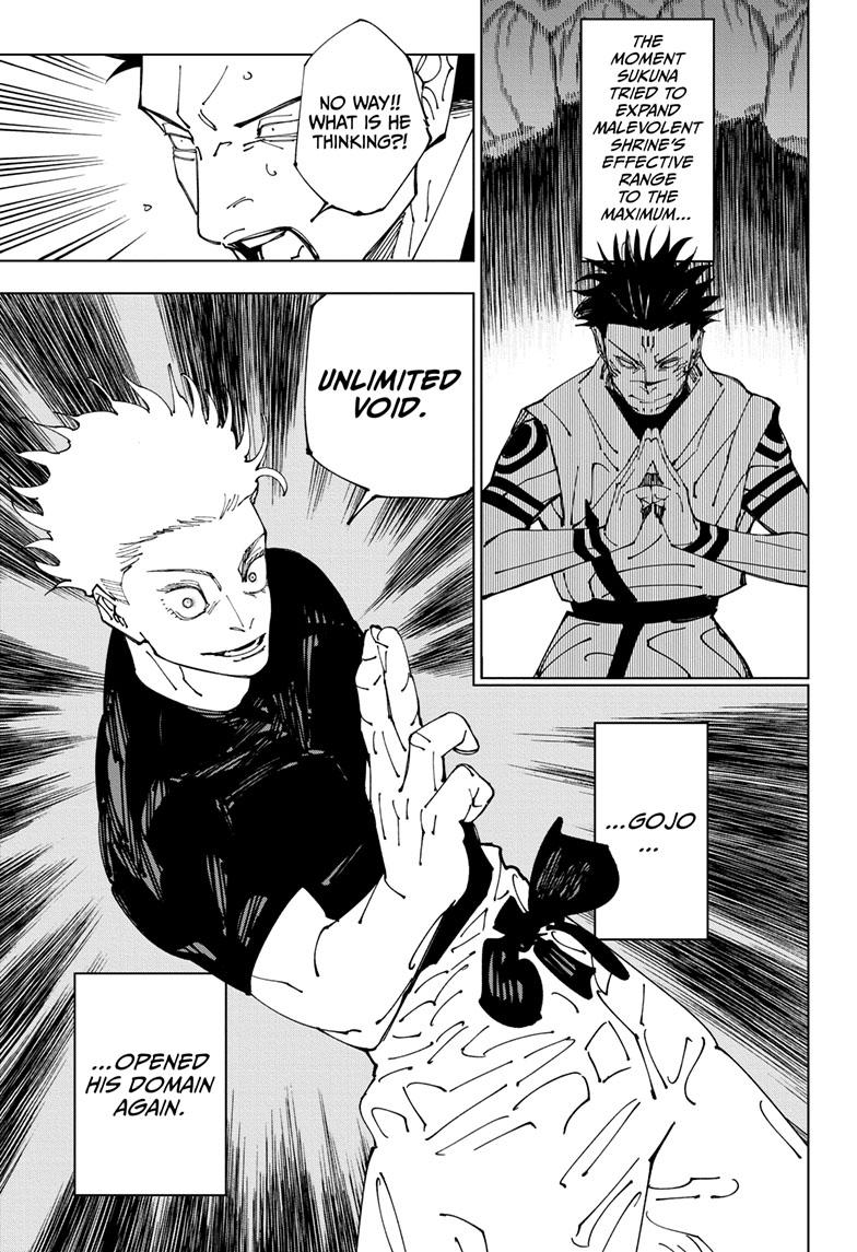 Jujutsu Kaisen Manga Chapter 227 page 6 - Inhuman Makyo Shinjuku Showdown, Part 5 scene