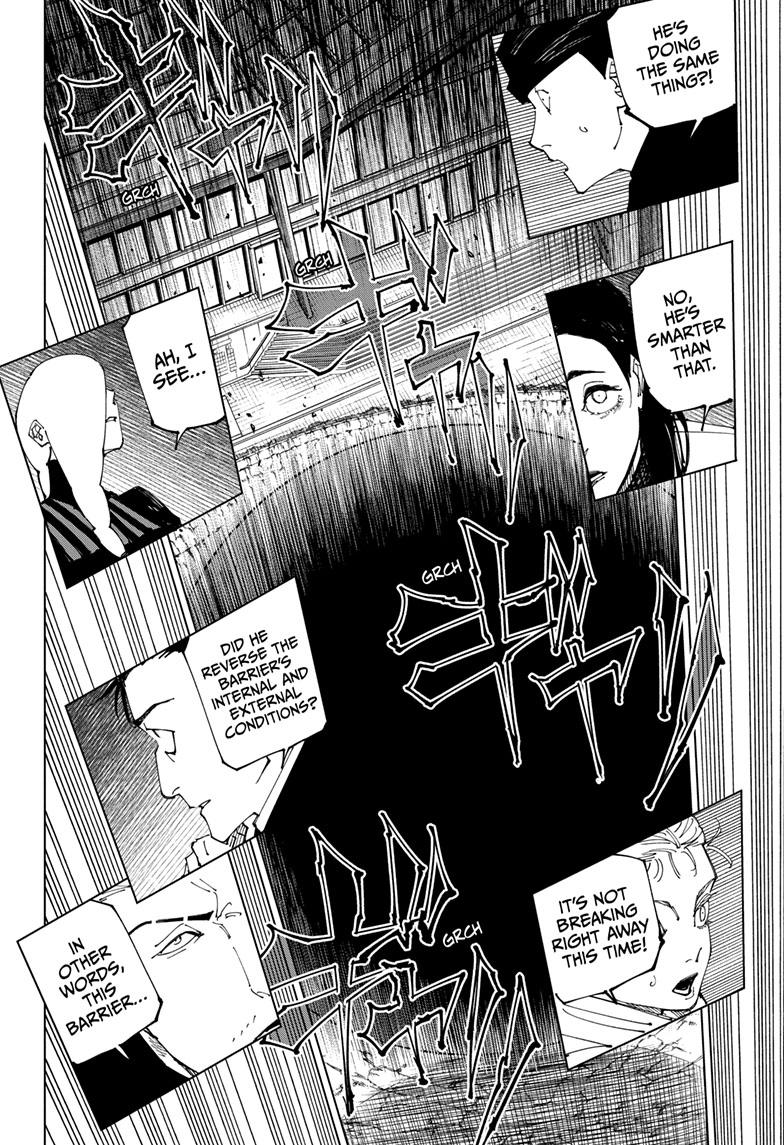 Jujutsu Kaisen Manga Chapter 227 page 7 - Inhuman Makyo Shinjuku Showdown, Part 5 scene