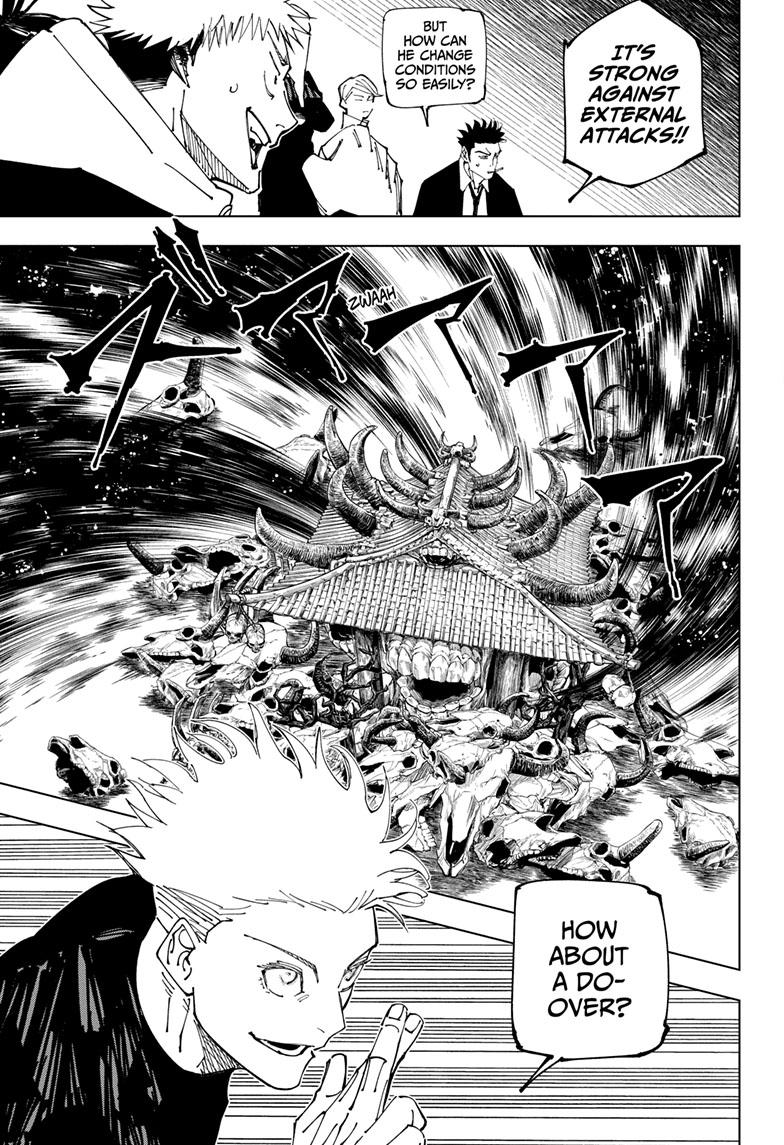 Jujutsu Kaisen Manga Chapter 227 page 8 - Inhuman Makyo Shinjuku Showdown, Part 5 scene