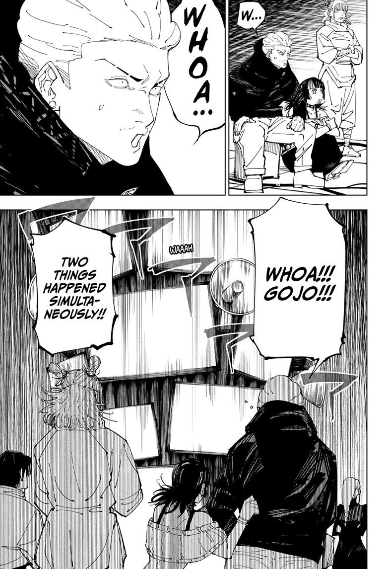 Jujutsu Kaisen Manga Chapter 228 page 11 - Inhuman Makyo Shinjuku Showdown, Part 6 scene