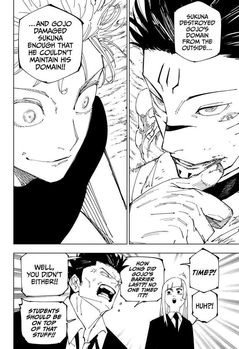 Jujutsu Kaisen Manga Chapter 228 page 12 - Inhuman Makyo Shinjuku Showdown, Part 6 scene