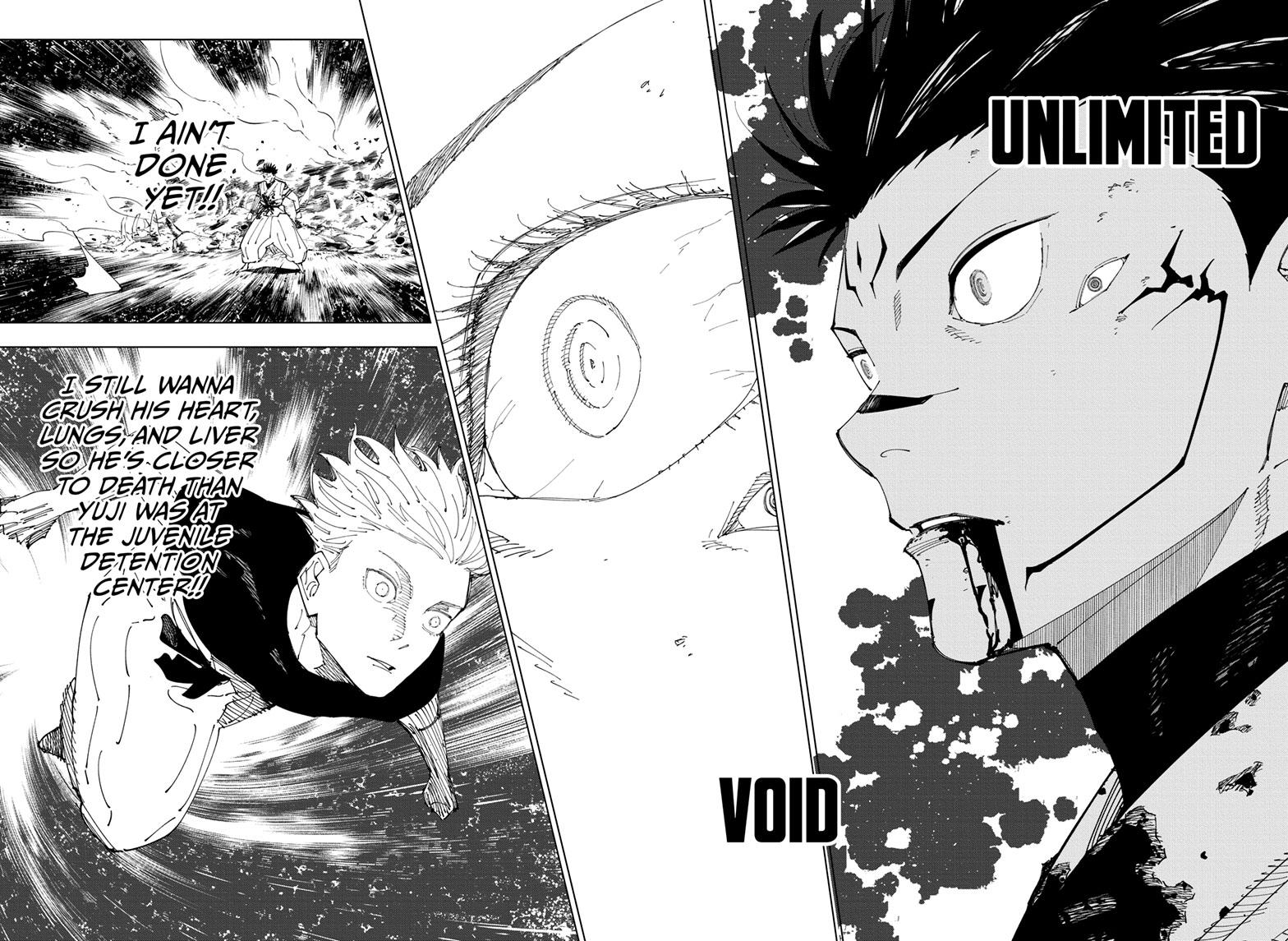 Jujutsu Kaisen Manga Chapter 229 page 15 - Inhuman Makyo Shinjuku Showdown, Part 7 scene