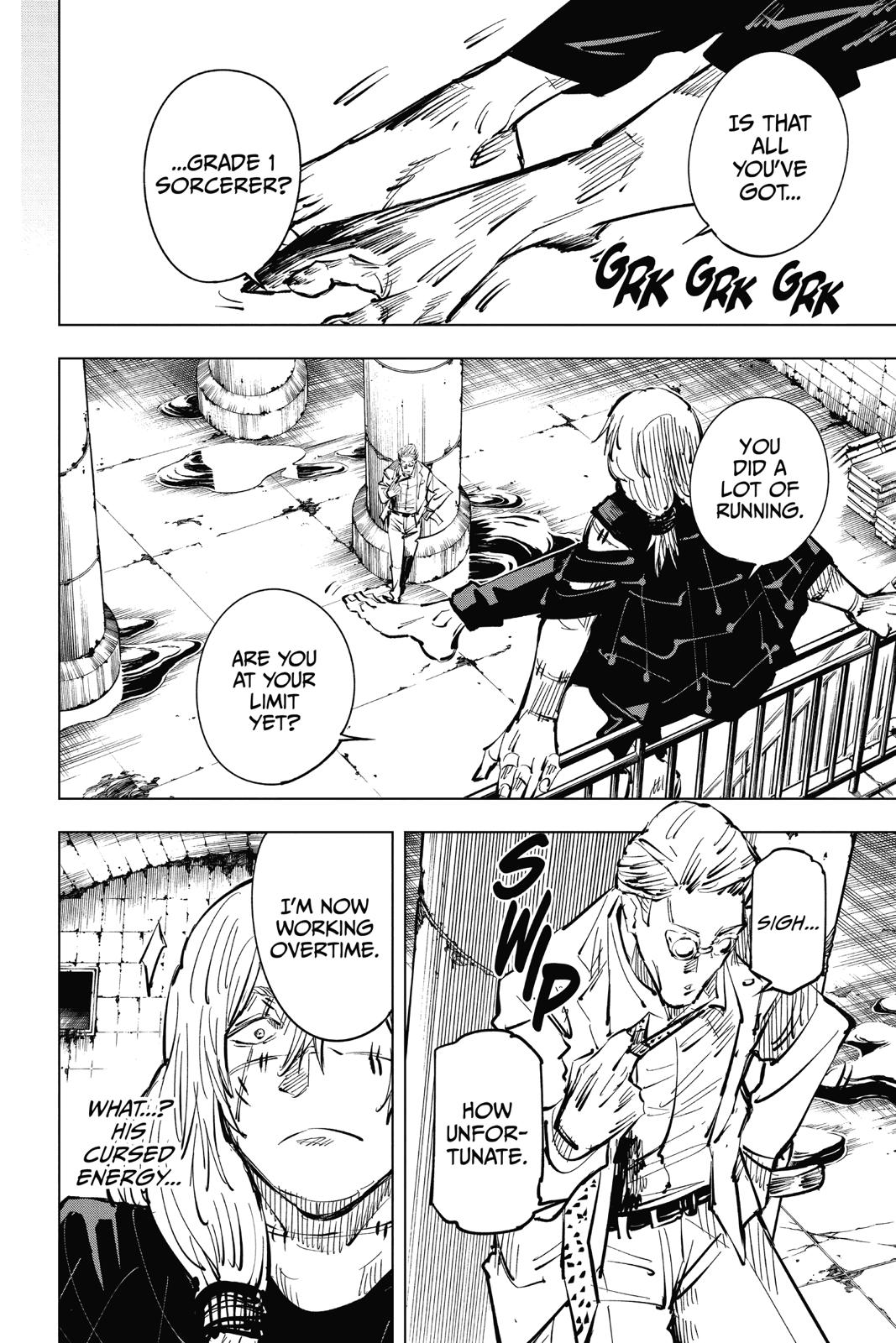 Jujutsu Kaisen Manga Chapter 23 page 10 - Young Fish and Reverse Punishment, Part 5 scene