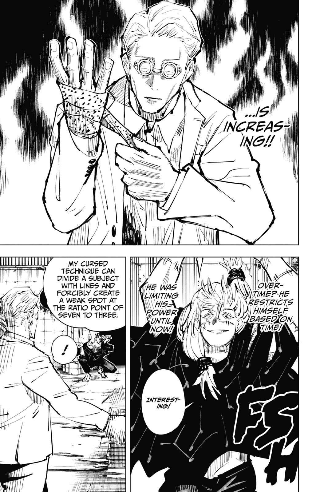 Jujutsu Kaisen Manga Chapter 23 page 11 - Young Fish and Reverse Punishment, Part 5 scene