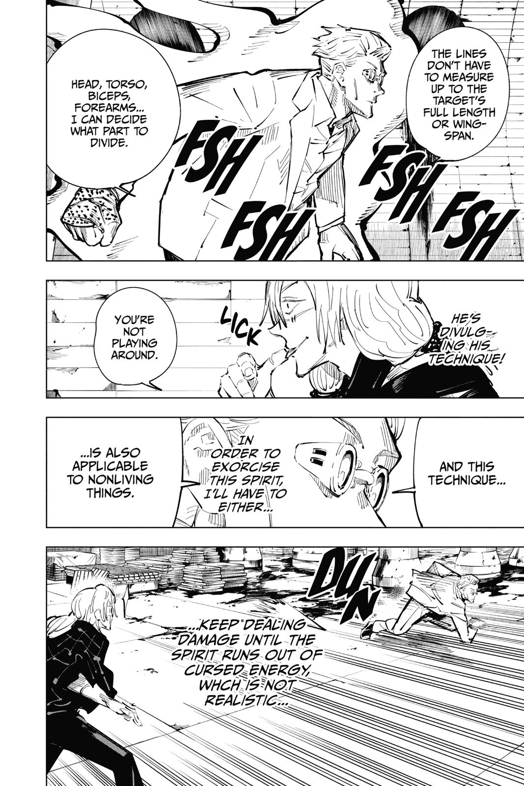 Jujutsu Kaisen Manga Chapter 23 page 12 - Young Fish and Reverse Punishment, Part 5 scene