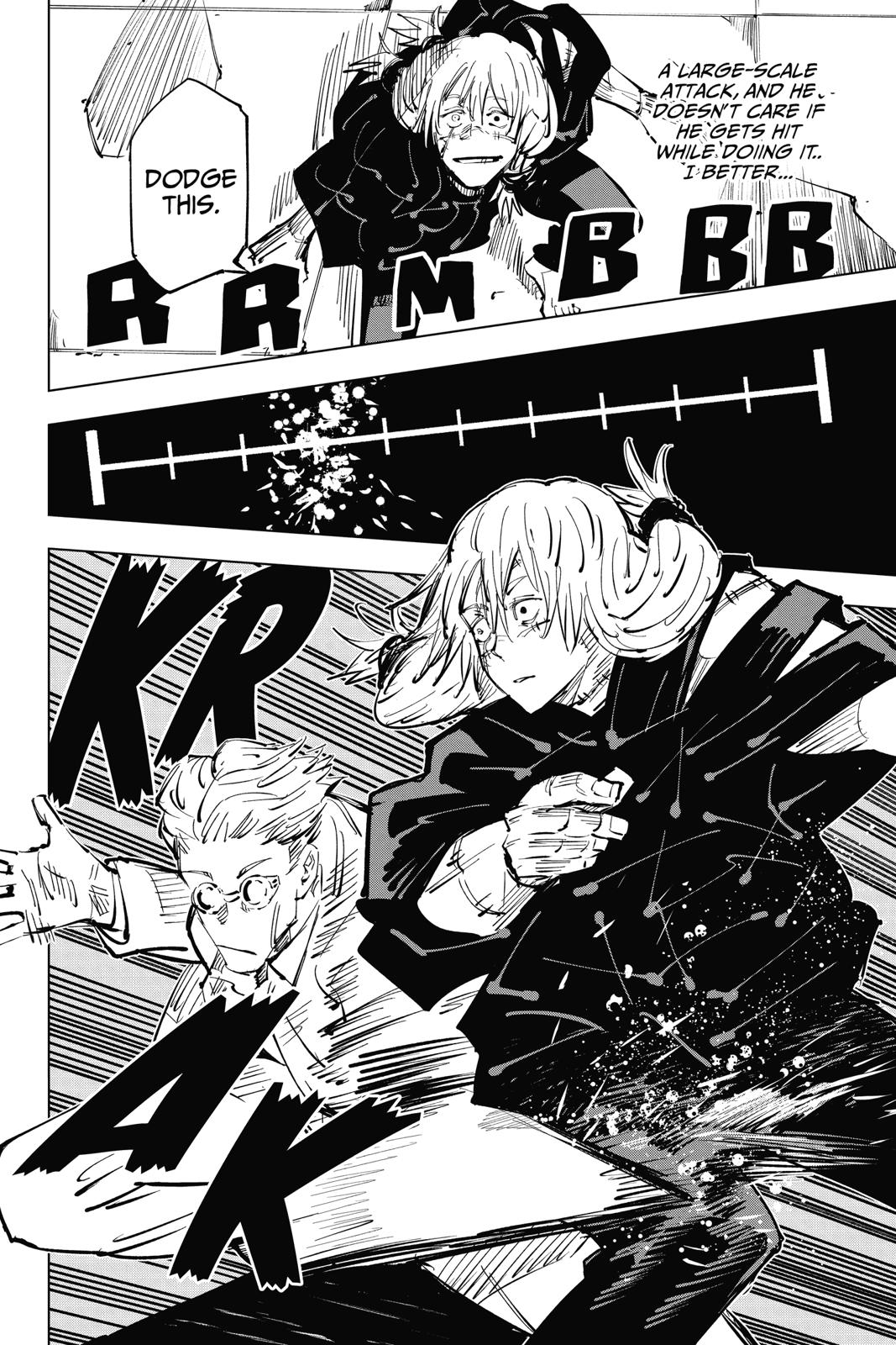 Jujutsu Kaisen Manga Chapter 23 page 15 - Young Fish and Reverse Punishment, Part 5 scene