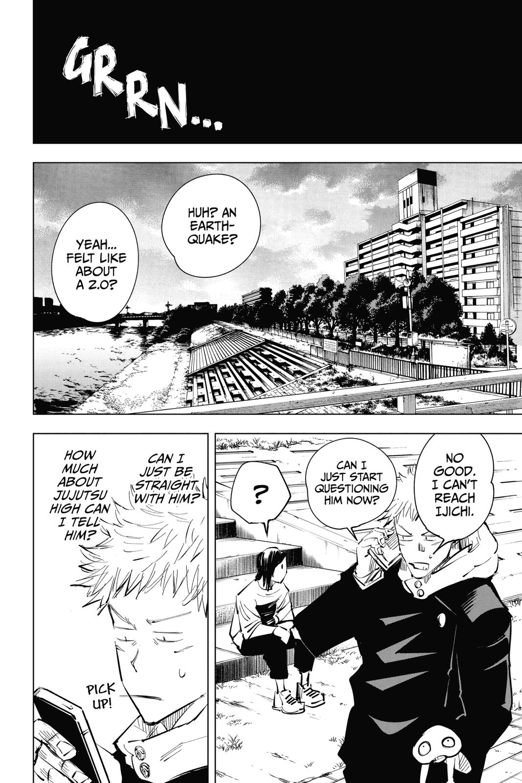 Jujutsu Kaisen Manga Chapter 23 page 17 - Young Fish and Reverse Punishment, Part 5 scene