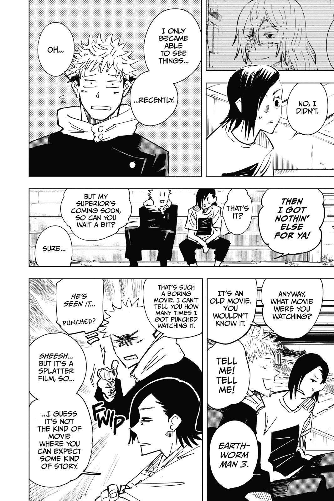Jujutsu Kaisen Manga Chapter 23 page 19 - Young Fish and Reverse Punishment, Part 5 scene